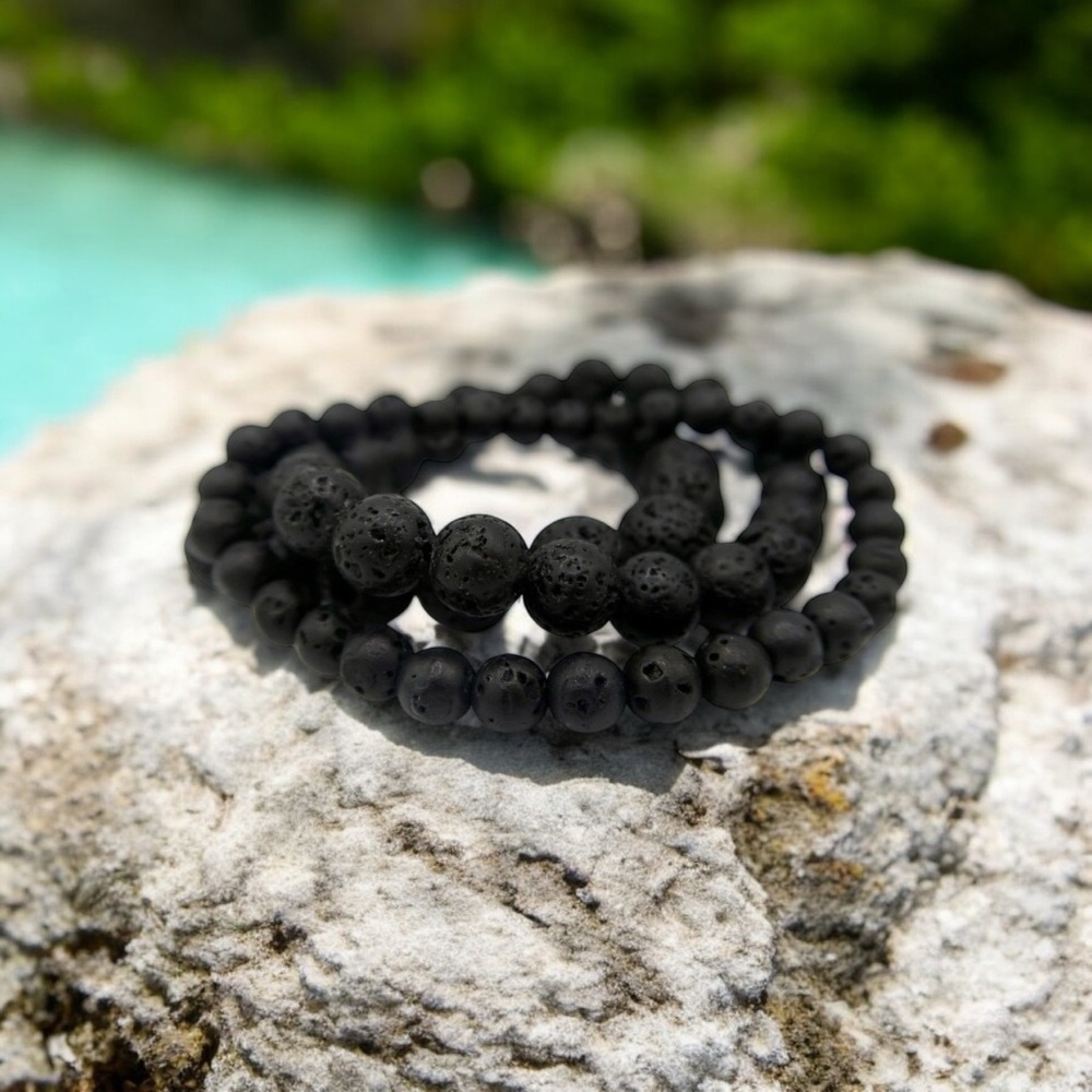 Natural Lava Rock Bracelet